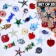 Figurines Glass Tiny Christmas Ornaments For Kids In Assorted Styles Set of 25 Pcs